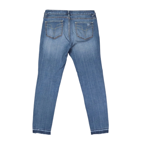 Vigoss Women's The Chelsea Skinny Blue Jeans Distressed Size 28  Blue - Picture 7 of 12